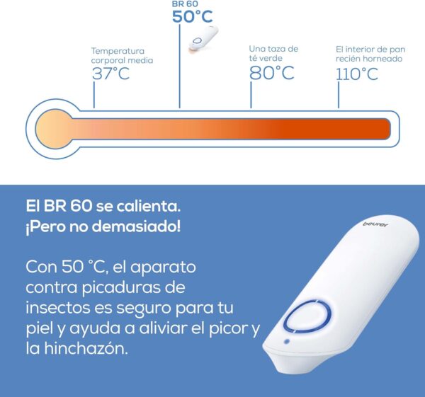 Dispositivo para Tratamento de Picadas de Insetos Beurer BR 60 Sem Substâncias Químicas