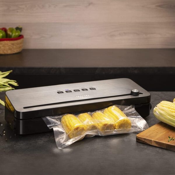 Máquina de Embalar A Vácuo Cecotec FoodCare SealVac 140 SteelCut 140 W Inox com LED