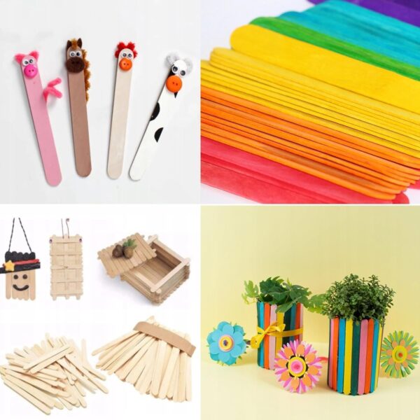 Espátulas de Madeira LALILL para Depilação e Máscaras 15 cm 100 Peças