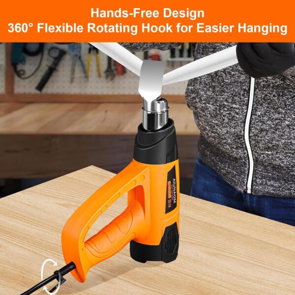 Pistola de Ar Quente AIUNAOM 2000 W Ajustável 9 Níveis de Temperatura 50-650 Decapadora