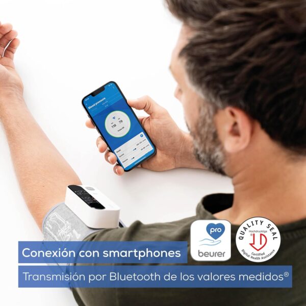 Monitor de Pressão Arterial Beurer BM 59 Braço com Indicador LED e App