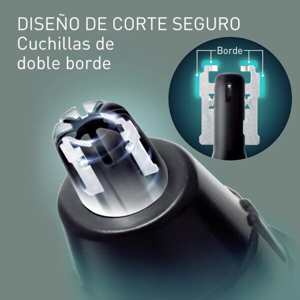 Aparador de Nariz e Orelhas Panasonic ER-GN30-K503 Wet & Dry Lavável - Preto