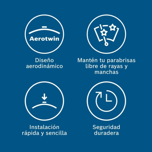 Escovas Limpa Para-brisas Bosch Aerotwin A863S 65 cm/45 cm com Adaptador Premontado