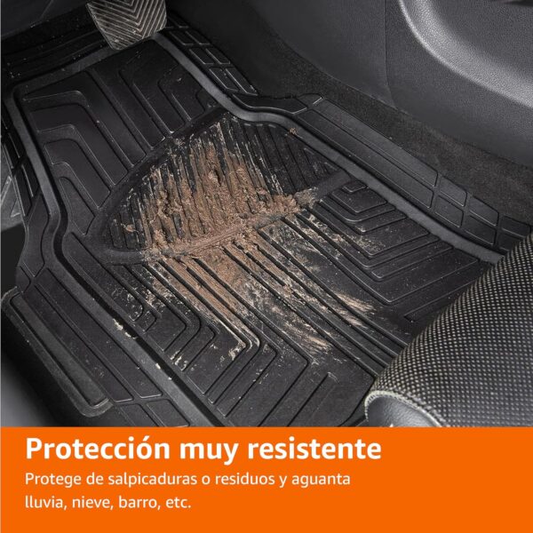 Conjunto de Tapetes Universais PVC Impermeáveis Amazon Basics para Carro e SUV
