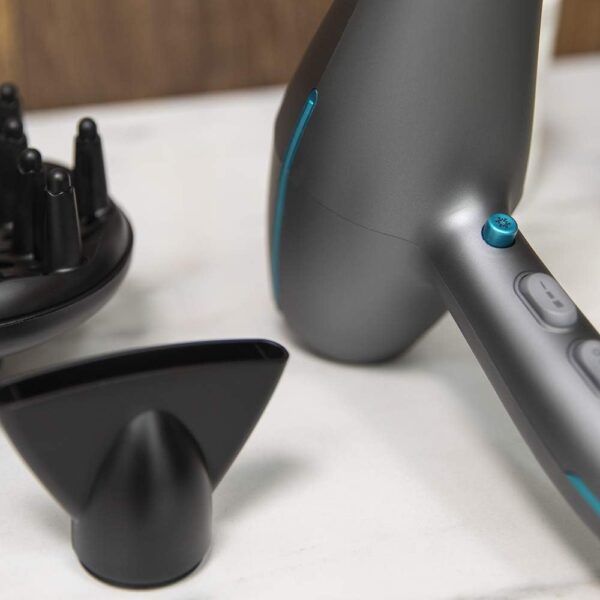 Secador de Cabelo Iónico Cecotec Bamba IoniCare 5300 Maxi Aura 2200 W com Difusor e Concentrador Preto