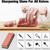 Pedra de Afiar DDF IohEF Grão 1000/6000 Afiador de Facas 2-em-1 com Base Antideslizante