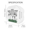 Regulador de Luz Inteligente MOES ZigBee Mini LED Compatível com Alexa e Google