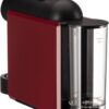 Cafeteira Delta Q Mini Qool para Cápsulas Compacta Versátil Minimalista Cor Vermelha