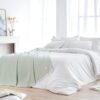 (180x240 cm) Manta de Algodão Extra Suave Verde Mint Todocama