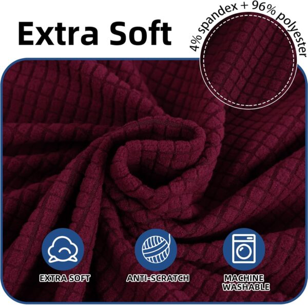 Capa Sofá Elástica 2 Lugares Vinho Tinto