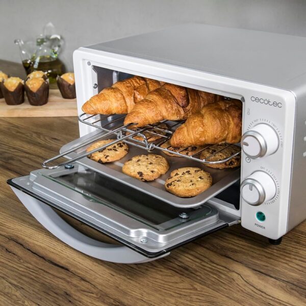 (10L) Miniforno Cecotec Bake&Toast 1090 1000W Temperatura até 230ºC - Branco