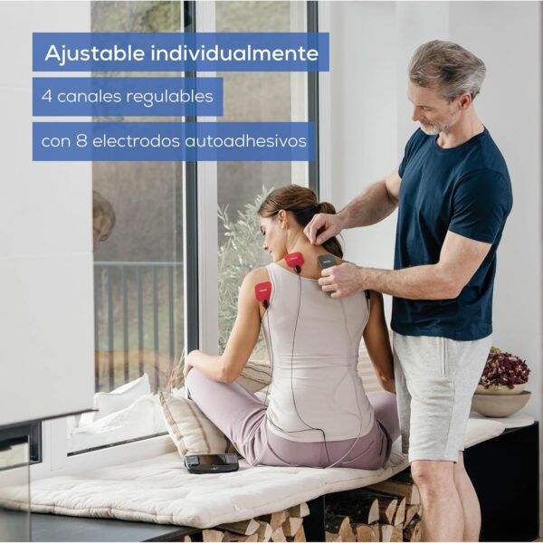 Electroestimulador Beurer EM 89 TENS/EMS 4 Em 1 com Calor e 8 Eletrodos