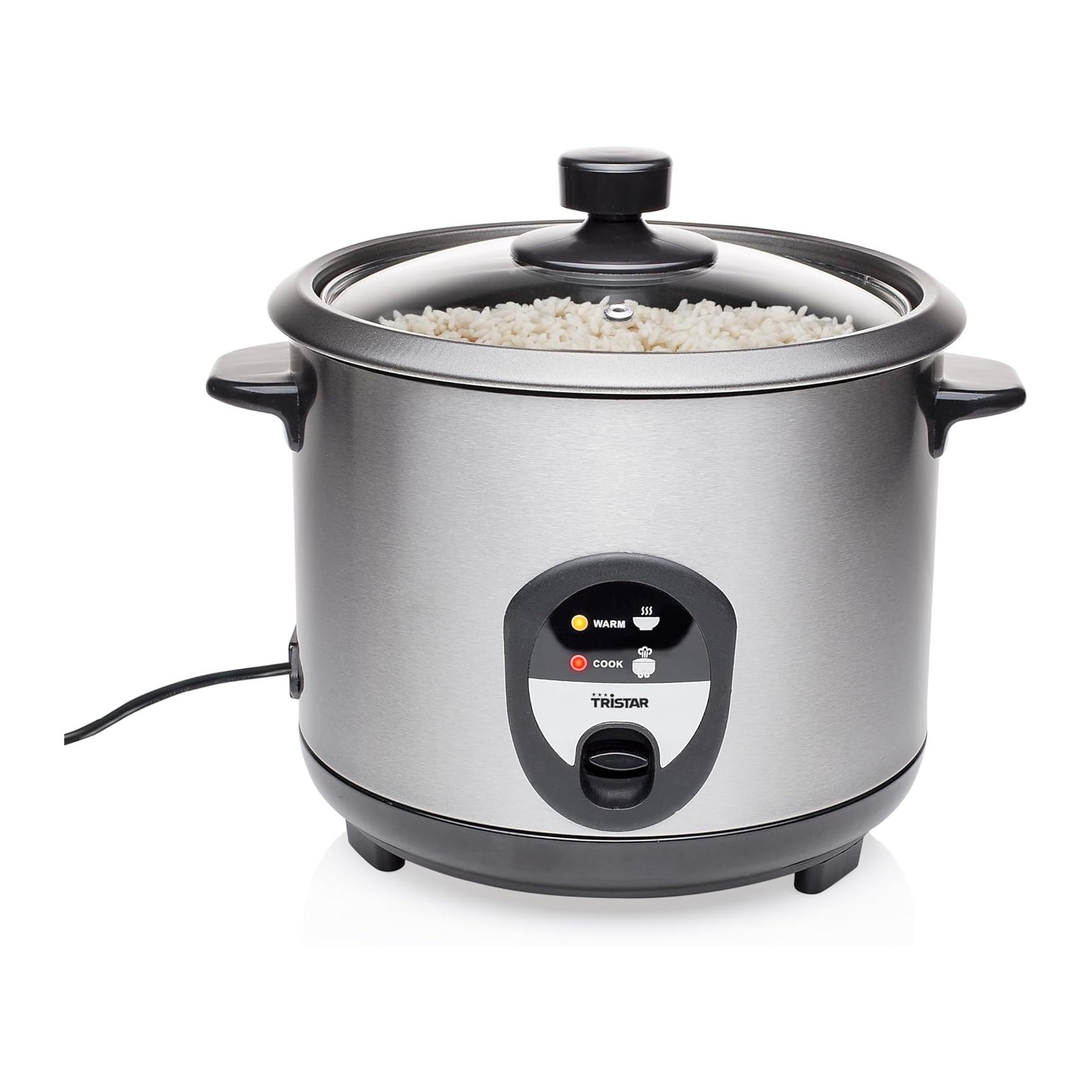 Panela de Arroz Tristar RK-6127 1.5 L 500 W Antiaderente Automática Plateada