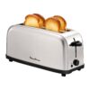 Torradeira Moulinex Classic LS330D Aço Inoxidável 2 Fendas Largas 1400 W 6 Níveis de Tostagem