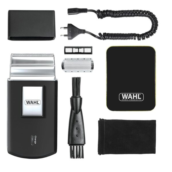 Máquina de Barbear Elétrica Wahl Travel Shaver Sem Fios Recarregável Compacta e Portátil