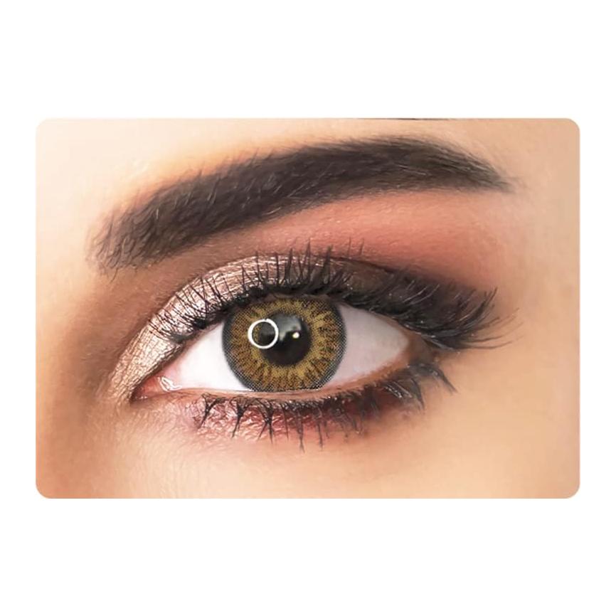 Lentes de Contacto Coloridas ADORE TRI TONE Sem Grau Trimestrais Marrón