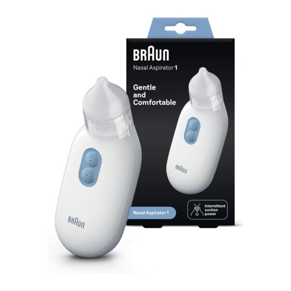 Aspirador Nasal Braun BNA100 Elétrico 2 Sucções para Bebés Neveborn Crianças