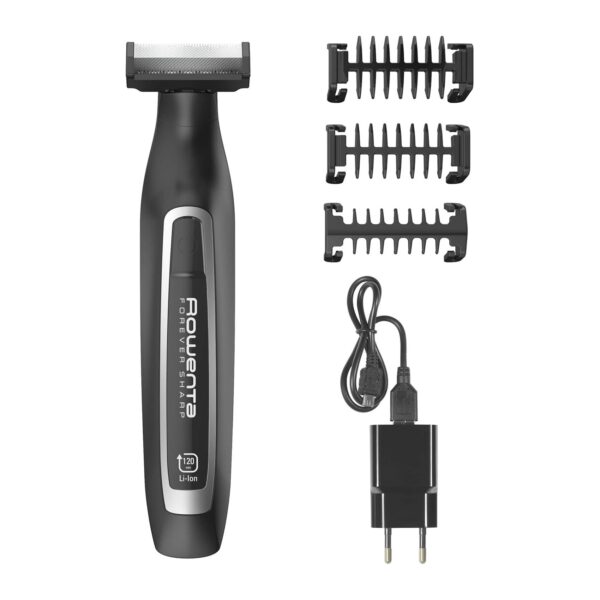 Aparador Barba Rowenta Forever Sharp TN6000F4 Lâminas Aço Inoxidável Recarga Não Necessária