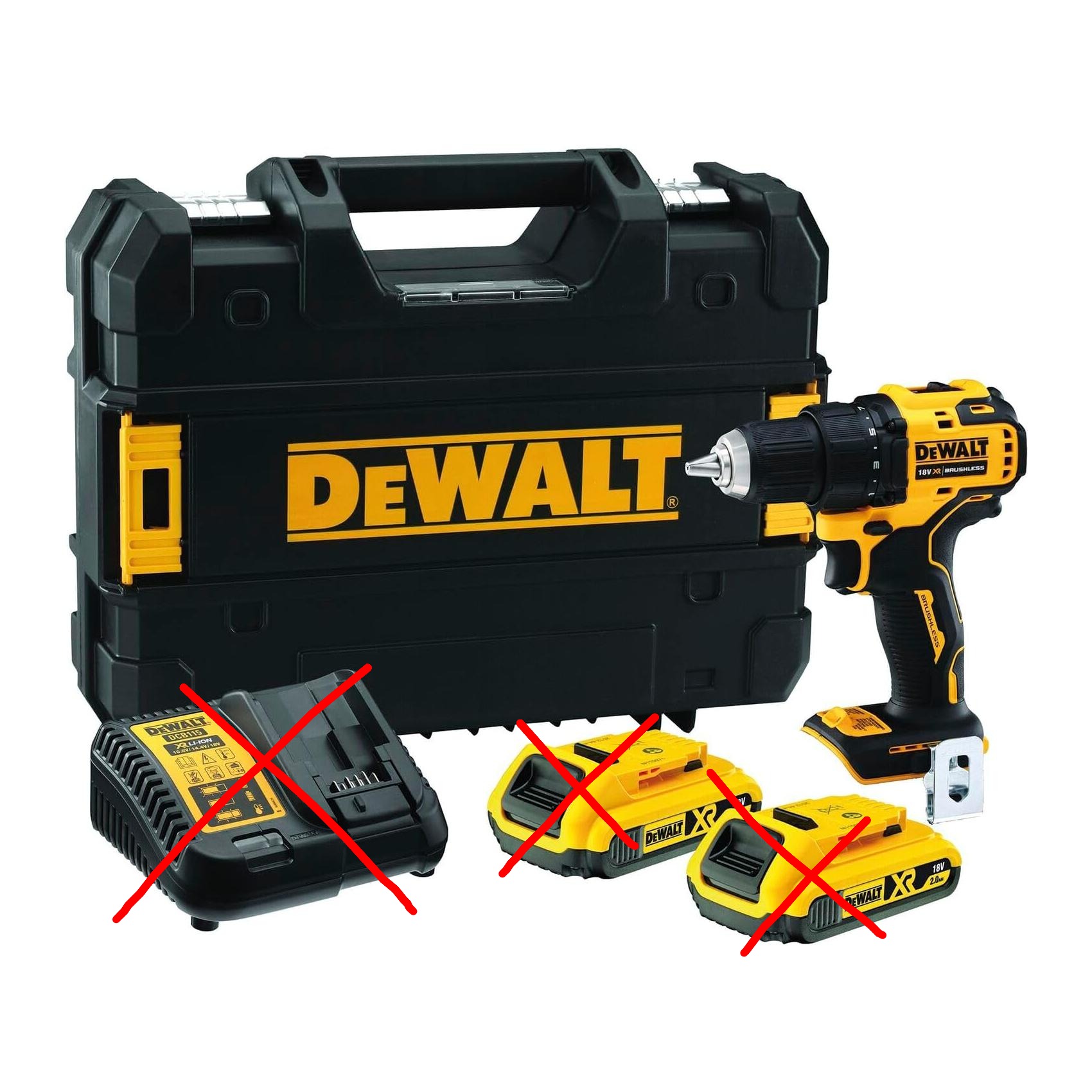 Berbequim Aparafusador Compacto DEWALT XR 18 V Li-Ion 2Ah Sem Escovas com LED DCD708D2T-QW (LER DESCRIÇÃO)