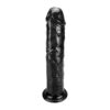 Dildo Realista Preto 18 cm para Uso Anal Masculino e Feminino Compatível com Lubrificante