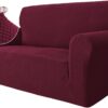 Capa Sofá Elástica 2 Lugares Vinho Tinto