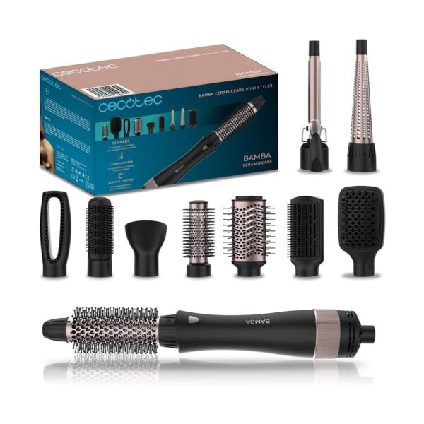 Escova de Ar Cecotec Bamba CeramicCare 10in1 Styler 1000 W 10 Cabeças Cerâmica