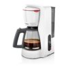 Cafeteira de Gotejamento Bosch TKA2M111 Branco Jarra Cristal Filtro e Depósito de Água Extraíveis