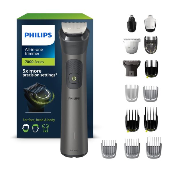 Aparador Multifunções Philips Série 7000 Kit 15 em 1 Corpo e Rosto - Cinzento