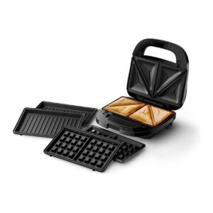 Sanduicheira Philips Serie 5000 Placas para Paninis Sanduíches e Gaufres Preto 750 W