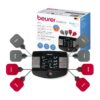 Electroestimulador Beurer EM 89 TENS/EMS 4 Em 1 com Calor e 8 Eletrodos