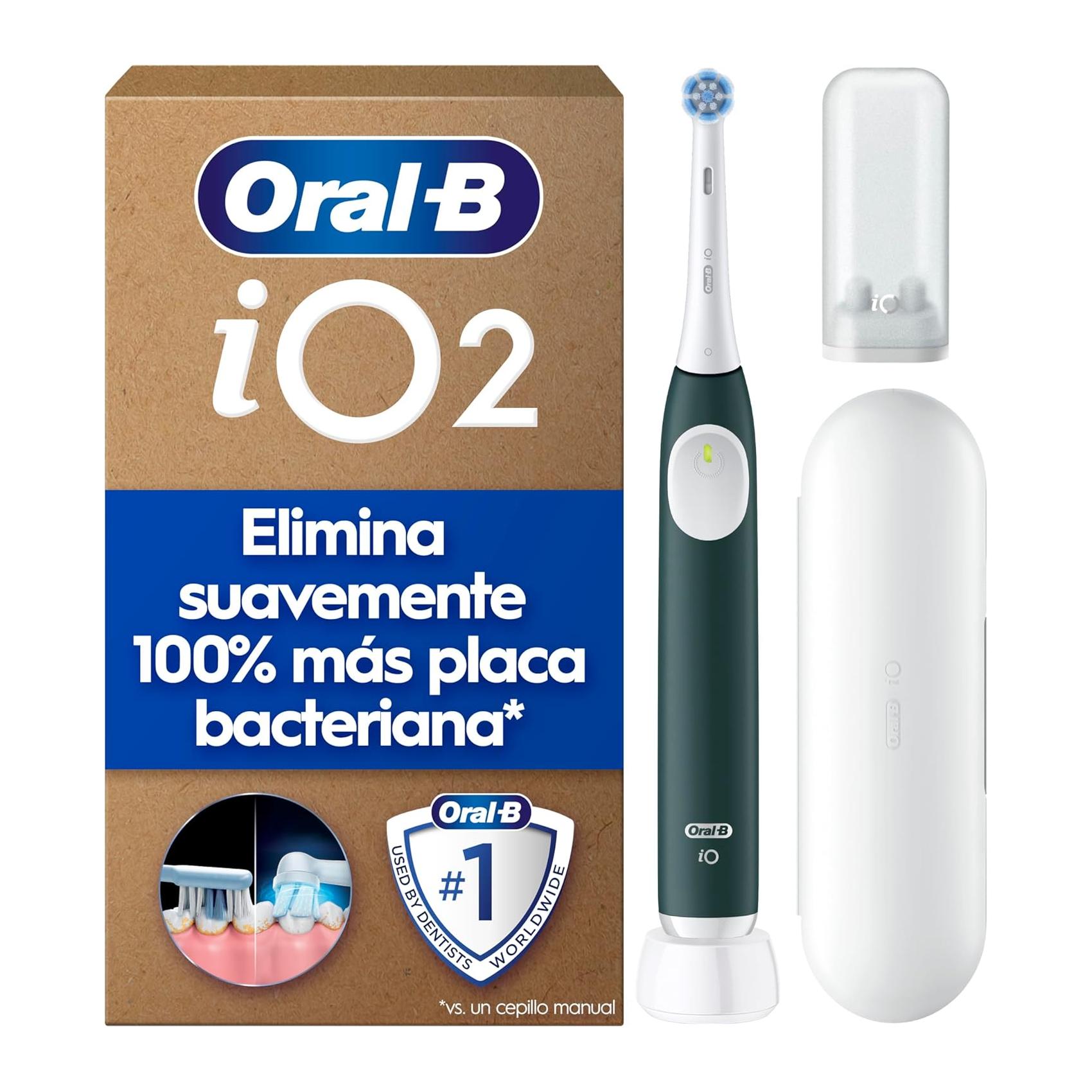 Escova de Dentes Elétrica Oral-B iO 2 Verde Bosque 3 Modos Sensor Pressão e Temporizador