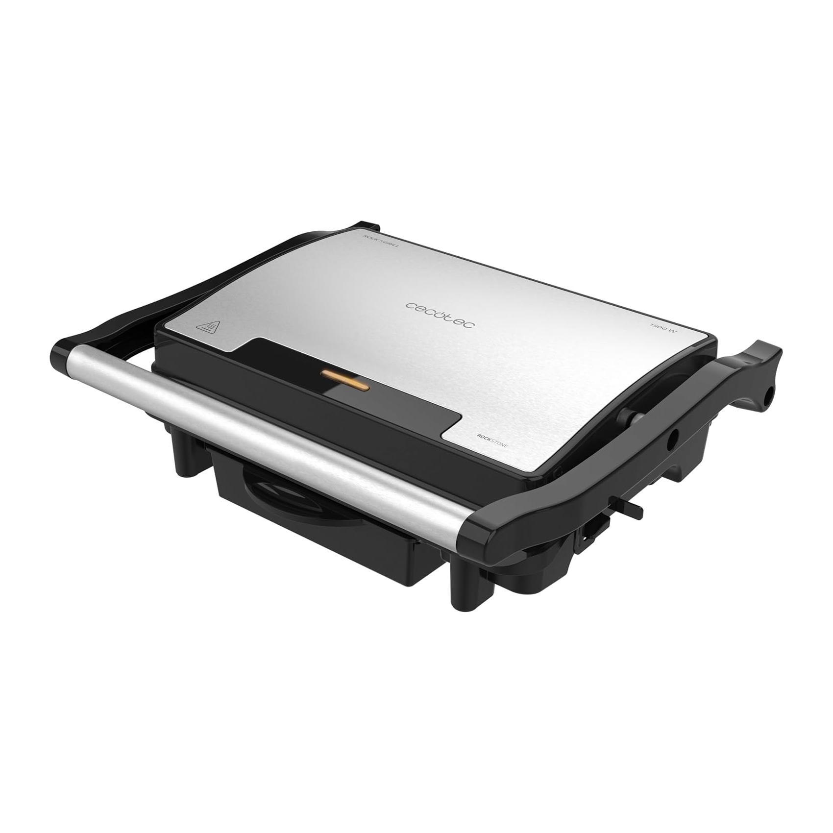 Grelhador Elétrico Cecotec Rock'nGrill Rapid 1500 W Superfície 24,5x17,3 cm Revestimento RockStone