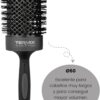 Escova Redonda Termix Evolution Plus com Tubo Cerâmico para Cabelos Grossos 6 cm Preto