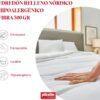 Edredão Nórdico Pikolin Home Outono-Inverno 300gr Fibra Ecolofil Tacto Pena Cama 90 (150x220 cm)