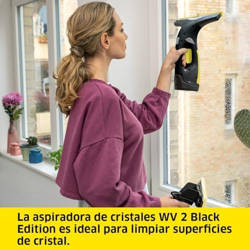 Limpiadora de Vidros Karcher WV 2 Black Edition Depósito 100 Ml Autonomia 35 Min