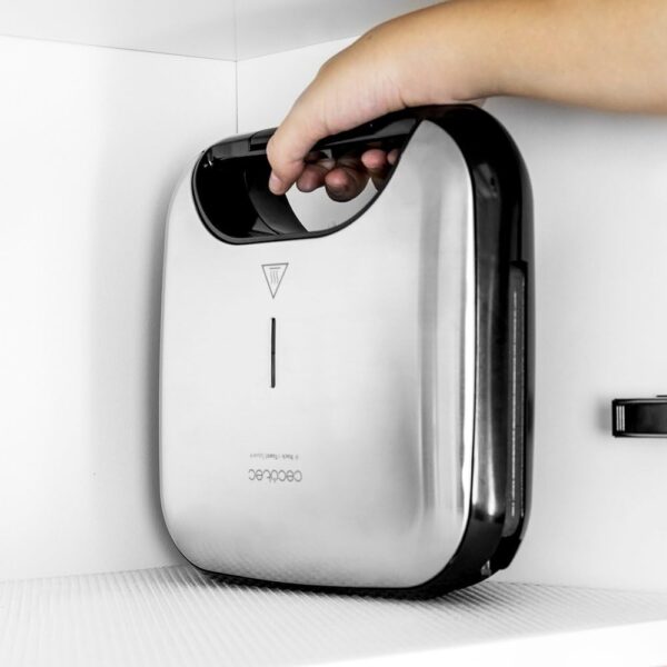 Sanduicheira Cecotec RocknToast Square 750 W Antiadherente Pedra Capacidade 2 Sanduíches