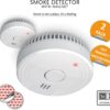 Conjunto de 2 Detetores de Fumo ELRO FS1805 com Kit de Montagem Magnético e Bateria de 5 Anos