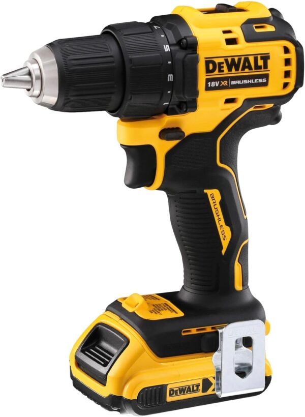 Berbequim Aparafusador Compacto DEWALT XR 18 V Li-Ion 2Ah Sem Escovas com LED DCD708D2T-QW (LER DESCRIÇÃO)