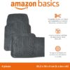 Conjunto de Tapetes Universais PVC Impermeáveis Amazon Basics para Carro e SUV