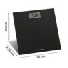 Balança de Casa de Banho Rowenta Premiss com Ecrã LCD Design Fino Até 150 Kg Preto