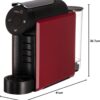 Cafeteira Delta Q Mini Qool para Cápsulas Compacta Versátil Minimalista Cor Vermelha