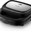 Sanduicheira Philips Serie 5000 Placas para Paninis Sanduíches e Gaufres Preto 750 W