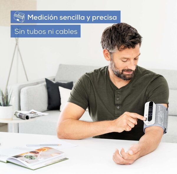 Monitor de Pressão Arterial Beurer BM 59 Braço com Indicador LED e App