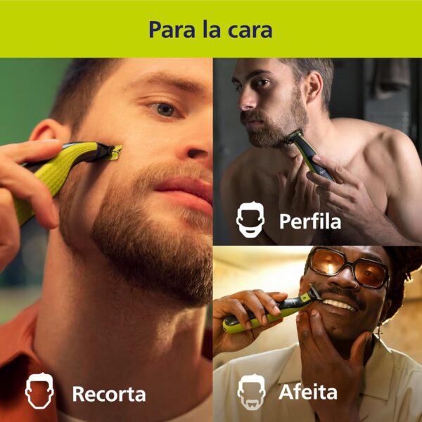 Recortadora e Afeitadora Elétrica Philips OneBlade 360 para Barba QP2724/31