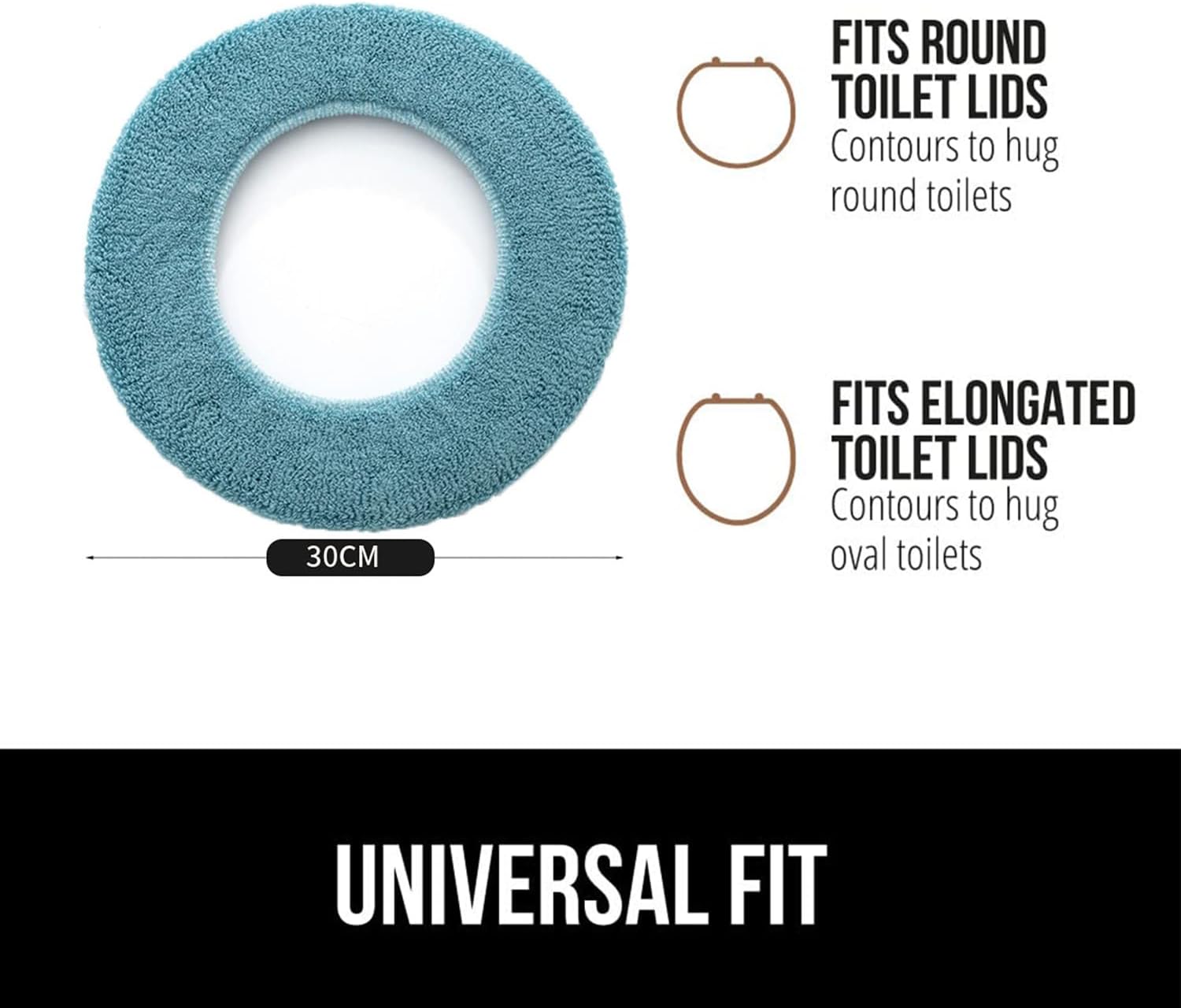 Almofadas para Assento de Sanita AOOTUERL Laváveis Extensíveis Mais Quentes e Suaves 2 Paquetes