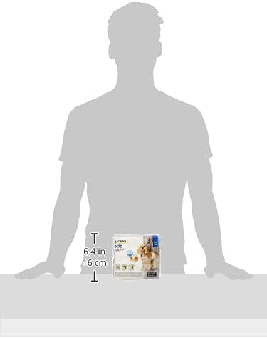 (M 40-50cm) 12 Fraldas Descartáveis Croci Dog Antiolor para Cães Machos