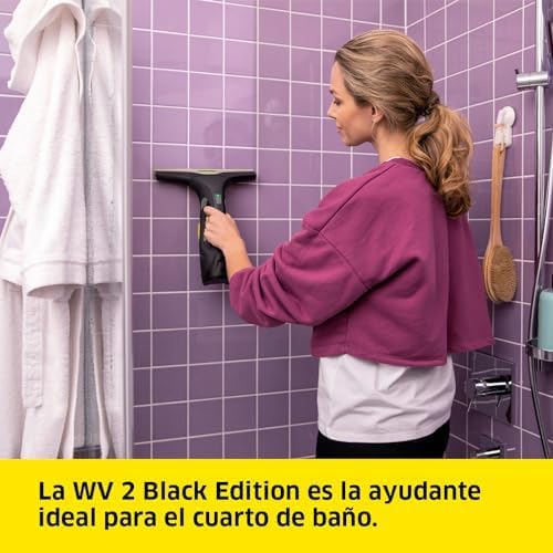 Limpiadora de Vidros Karcher WV 2 Black Edition Depósito 100 Ml Autonomia 35 Min