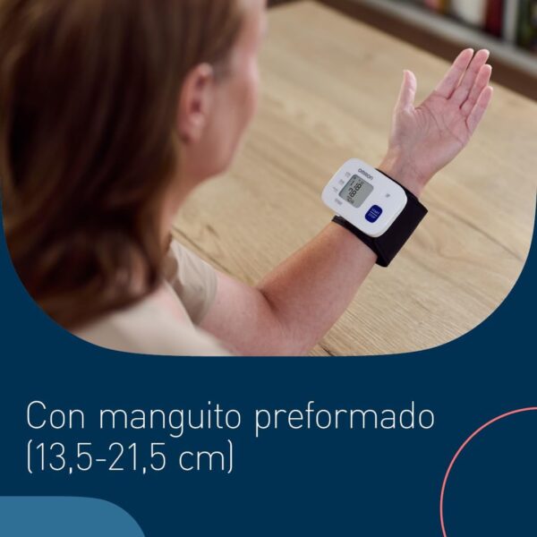 Medidor de Tensão Arterial de Pulso OMRON RS1 com Braçadeira Pré-formada 13,5-21,5 cm