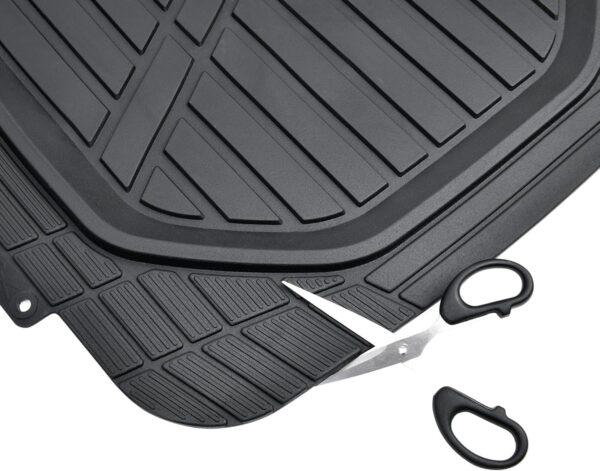 Conjunto de Tapetes Universais PVC Impermeáveis Amazon Basics para Carro e SUV