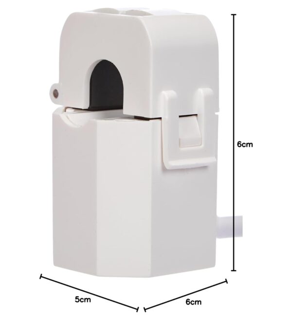 Transformador de Corrente Shelly Split Core 50 A Compatível com Shelly EM Branco